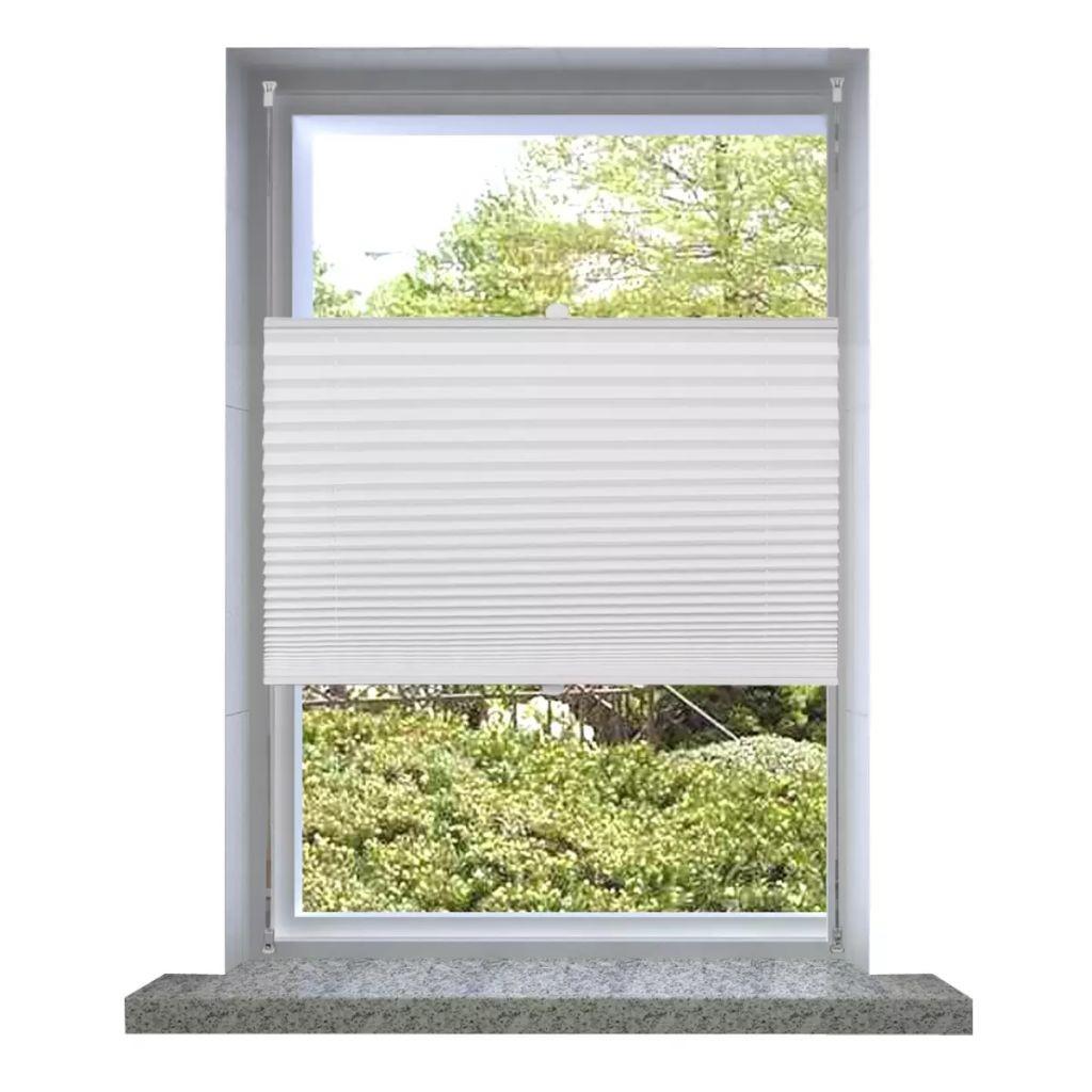 Plisserede blinde 40x200 cm hvid