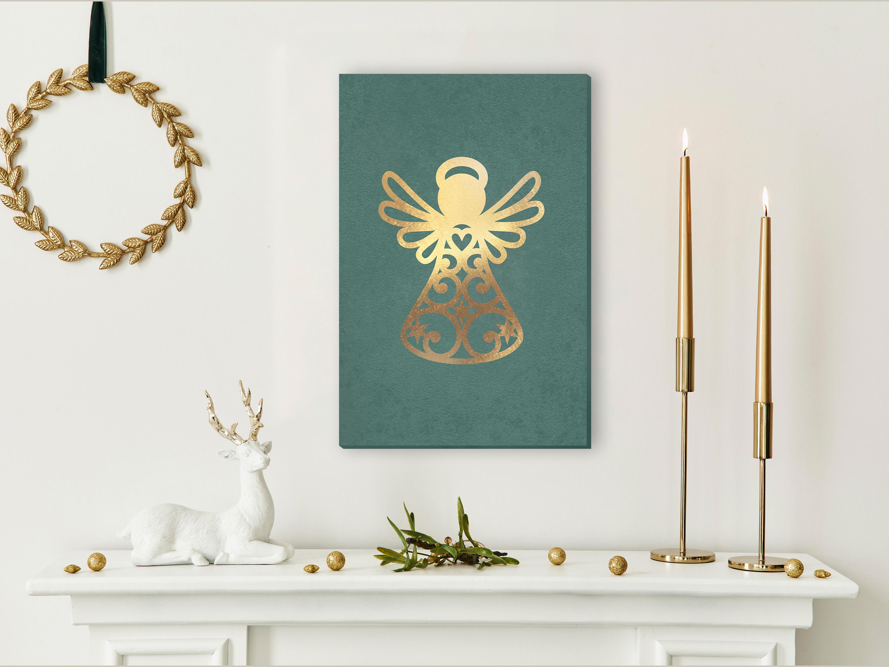 Billede - Angelic Christmas (1 Part) Vertical - 80 x 120 cm - Premium Print