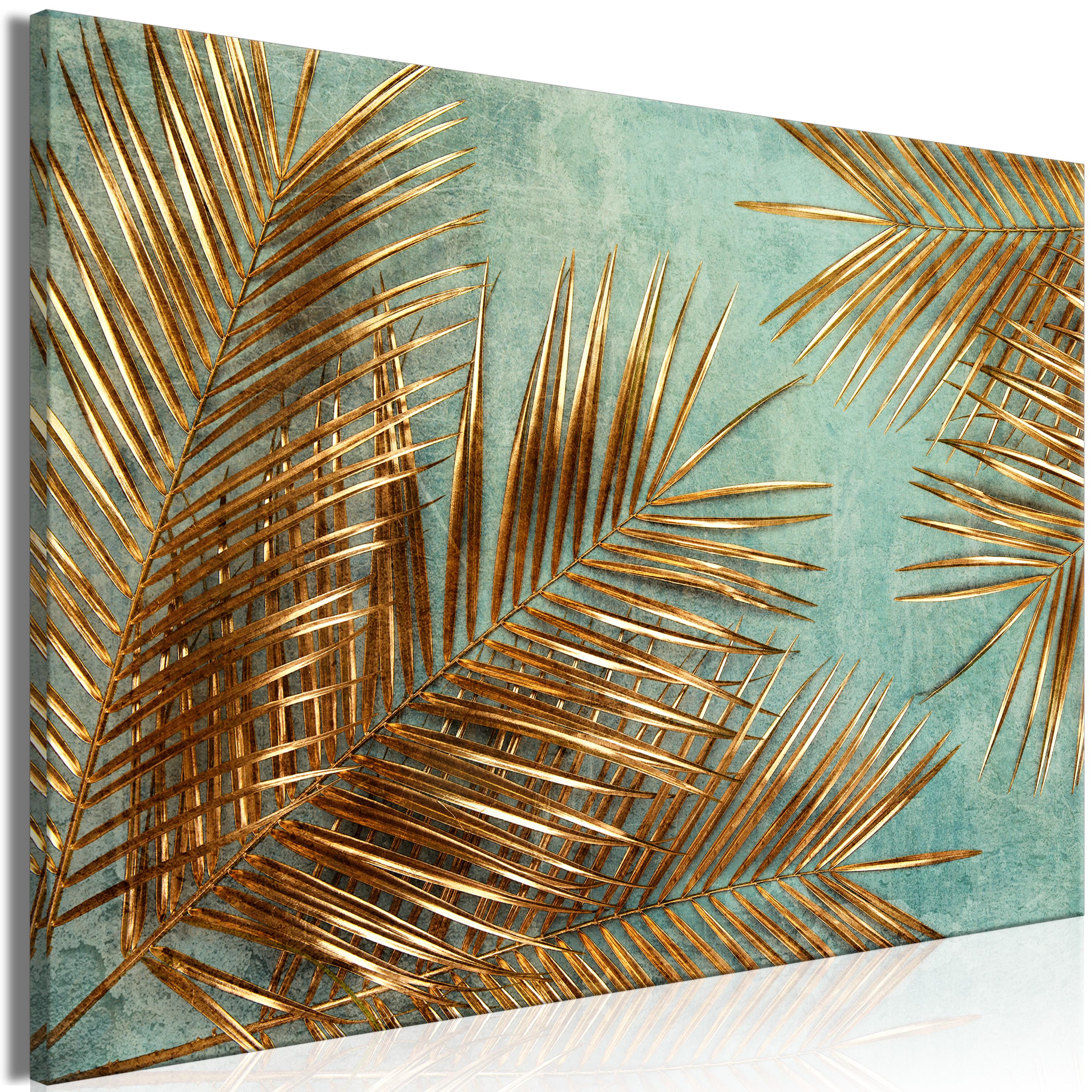 Billede - Sunny Palm Trees (1 Part) Wide - 30 x 20 cm - Standard