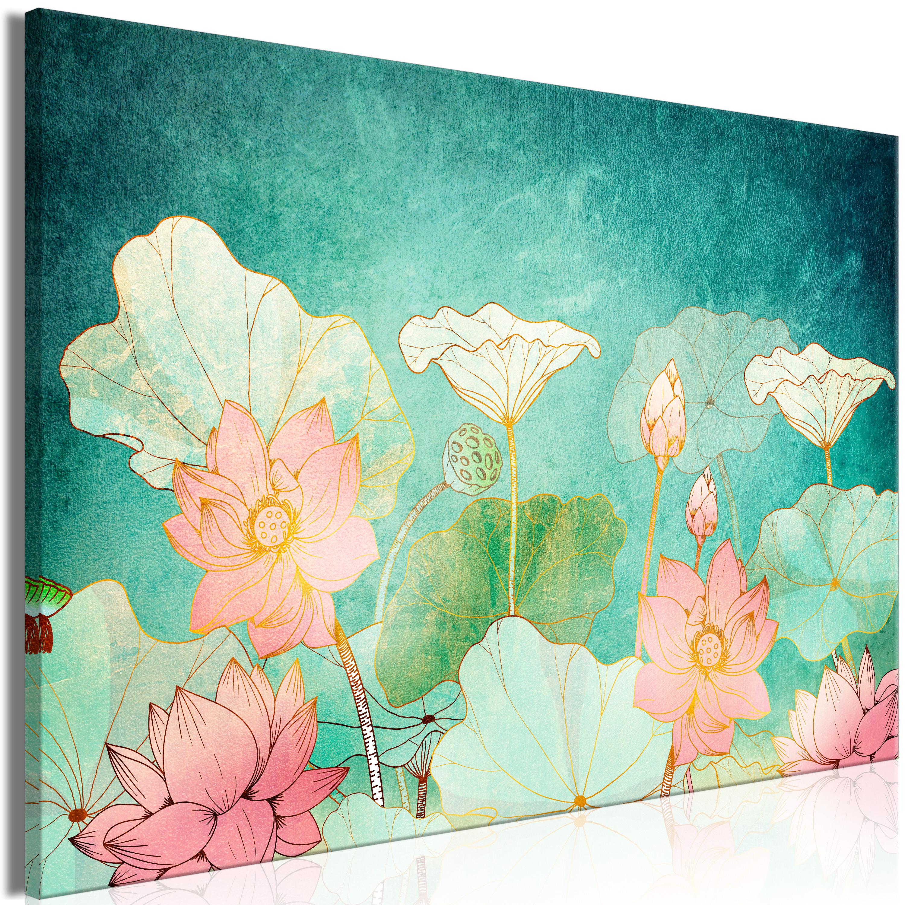 Billede - Fairytale Flowers (1 Part) Wide - 30 x 20 cm - Premium Print