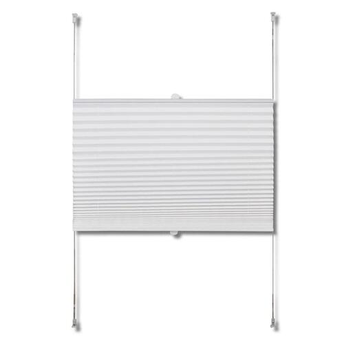 Plisserede blinde 50x125 cm hvid