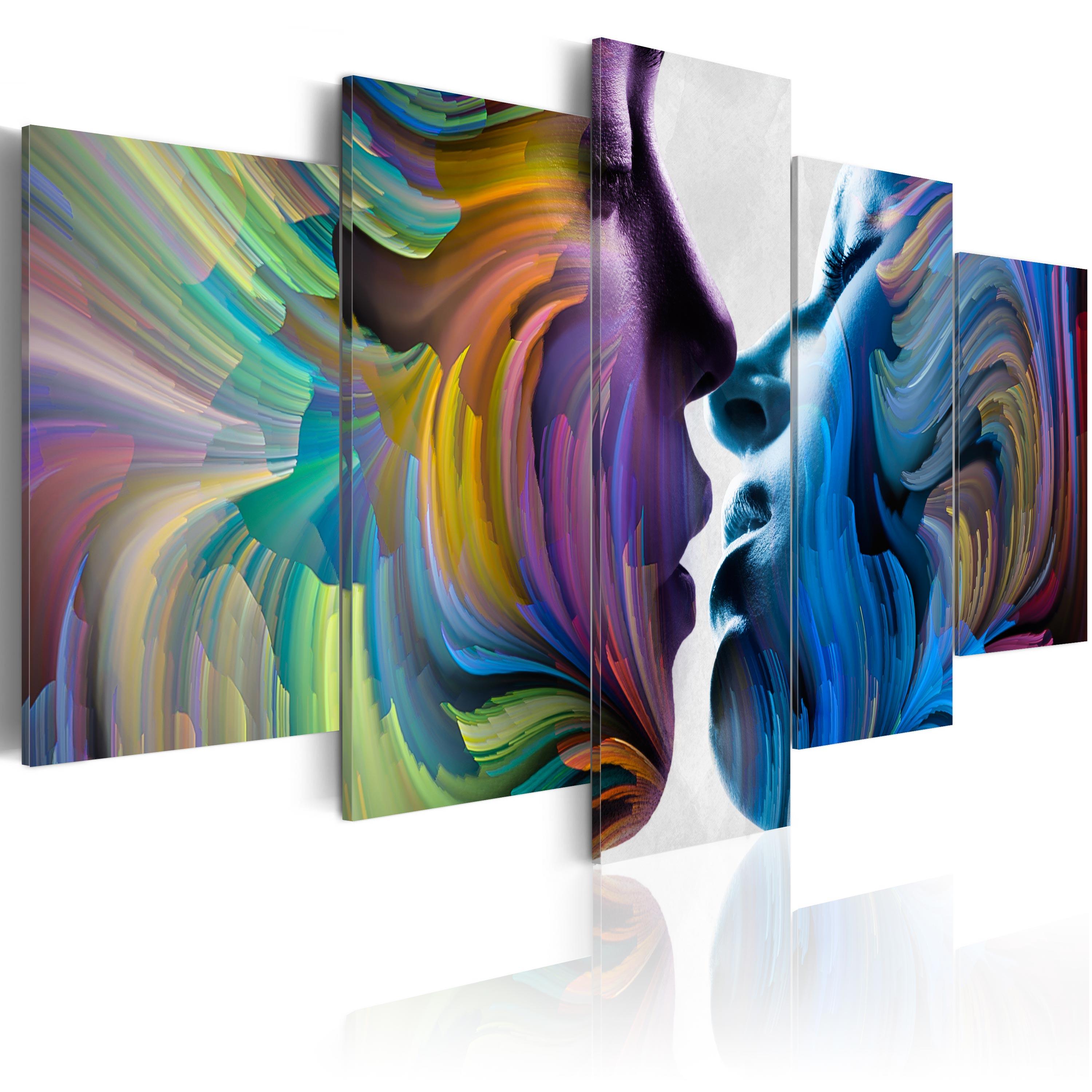 Billede - Kiss of Colours - 225 x 112.5 cm - Premium Print