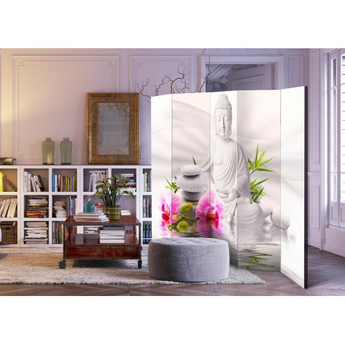 Skærmvæg - Buddha and Orchids II