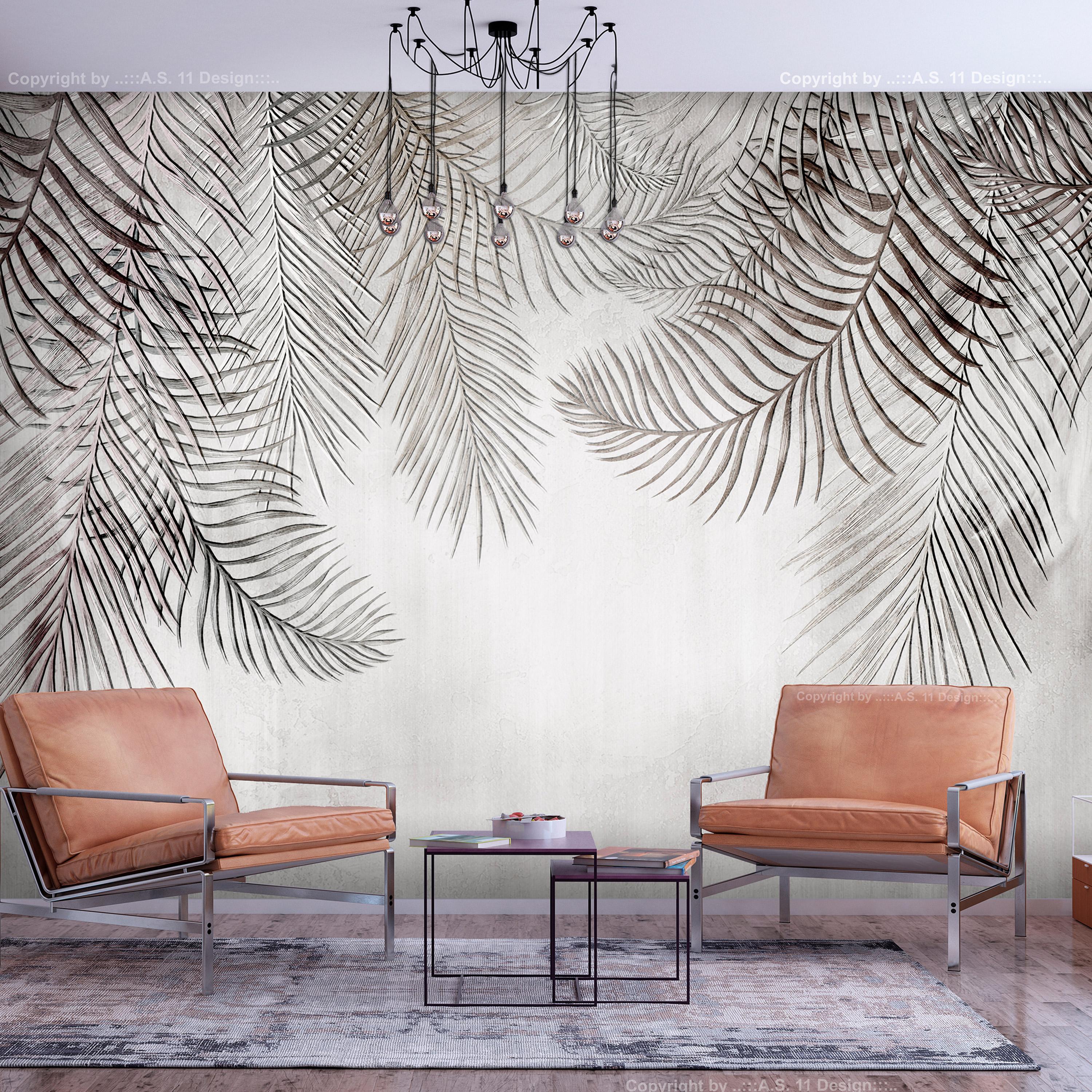 Fototapet - Night Palm Trees - 450 x 315 cm - Premium