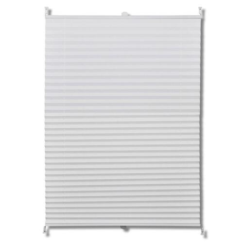 Plisserede blinde 60x100 cm hvid