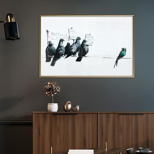 Plakat - Xenophobic Pigeons