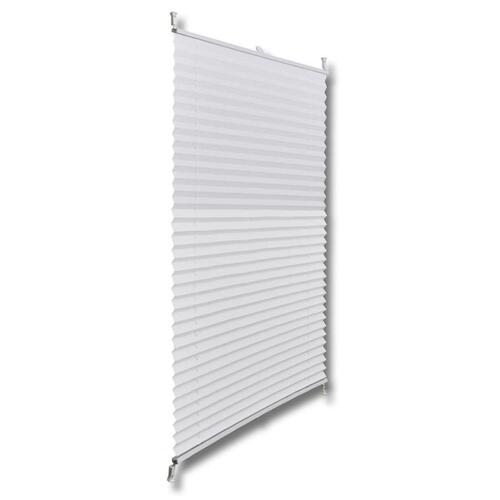 Plisserede blinde 70x125 cm hvid