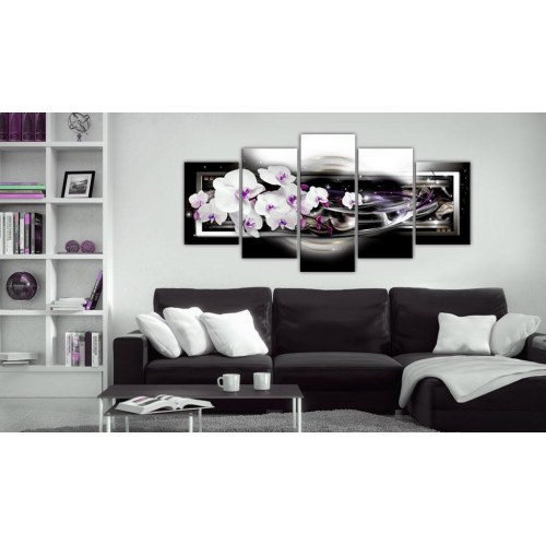 Billede - Orchids on a black background