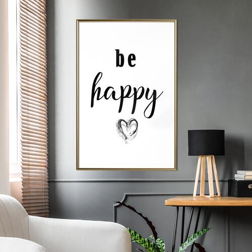 Plakat - Be Happy