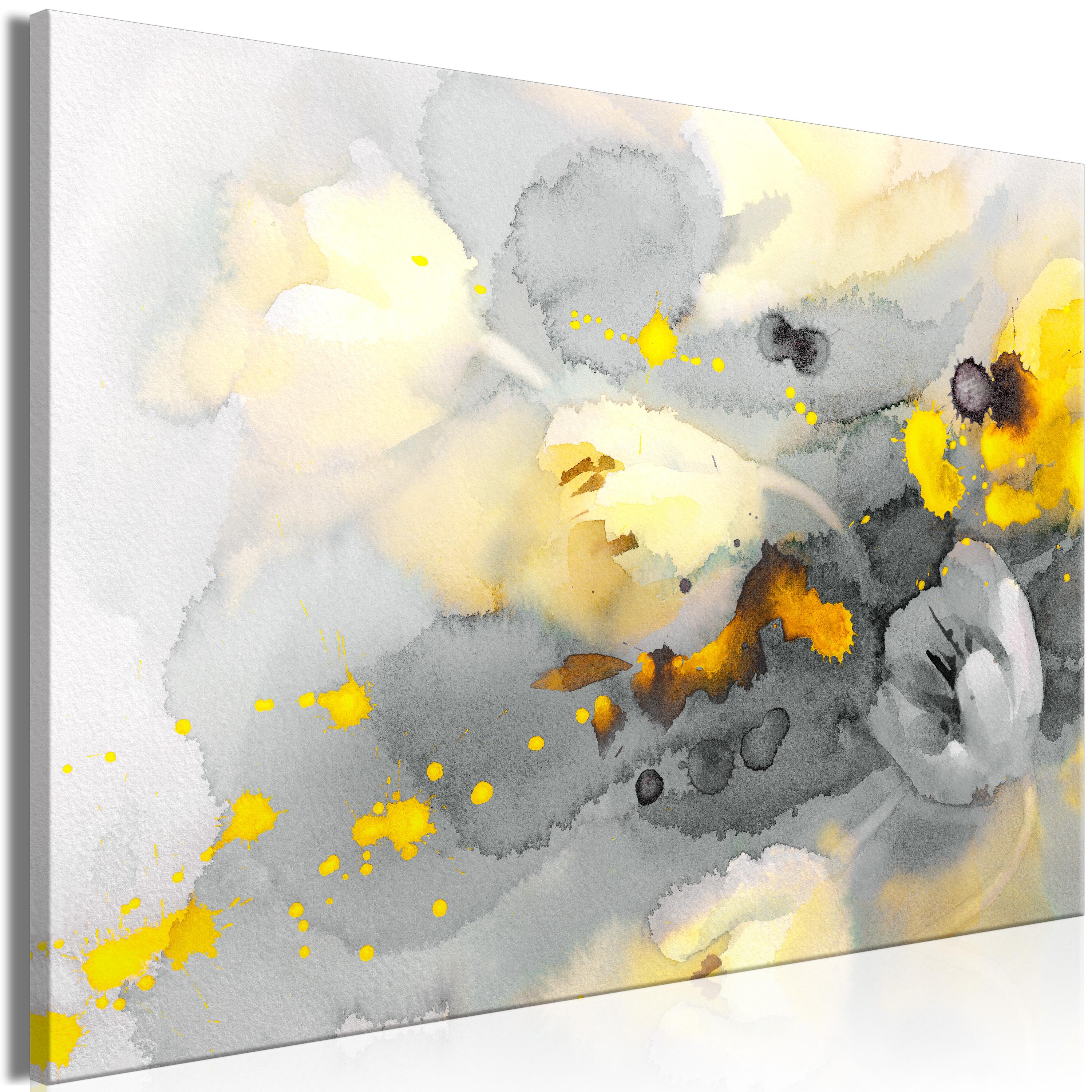 Billede - Colorful Storm of Flowers (1 Part) Wide - 90 x 60 cm - Standard