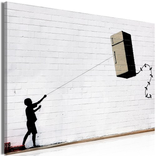 Lærredsbillede Flying Fridge (1 del) Wide