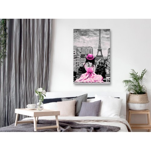 Billede - Paris Colour (1 Part) Vertical Pink