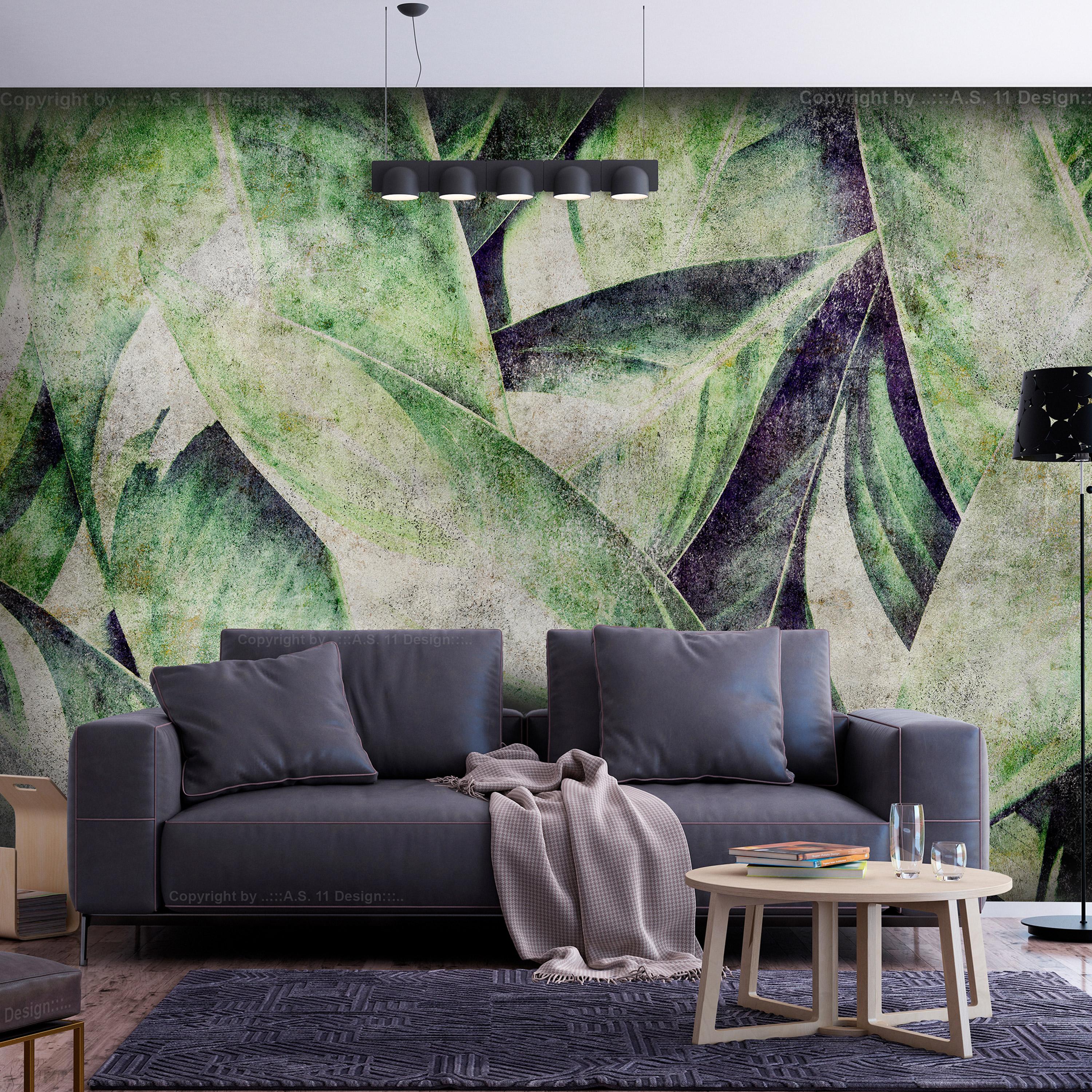 Fototapet - Industrial Leaves - 150 x 105 cm - Premium