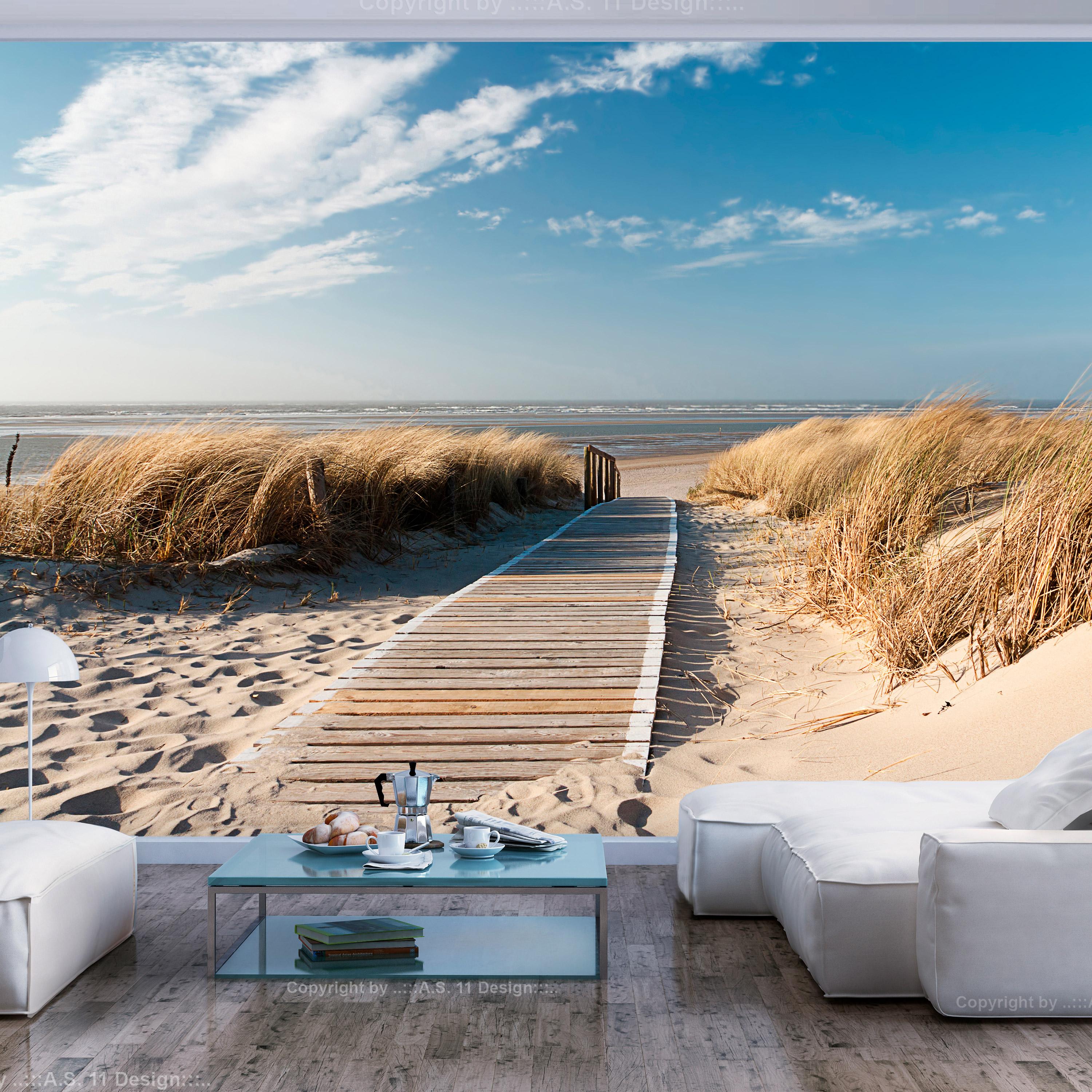 Fototapet - North Sea beach, Langeoog - 350 x 270 cm - Standard