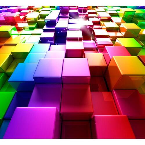 Fototapet - Colored Cubes