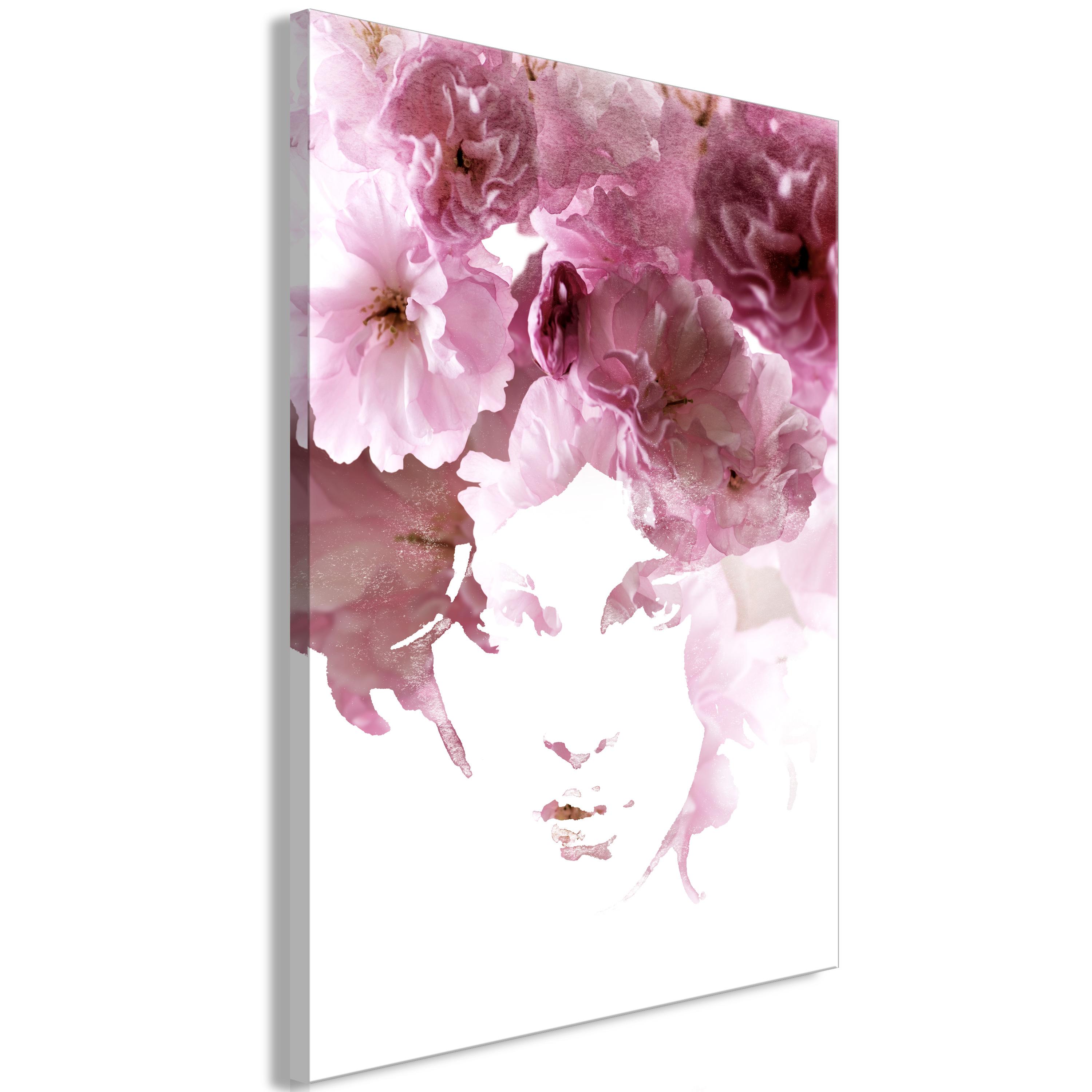 Billede - Flowery Look (1 Part) Vertical - 80 x 120 cm - På italiensk lærred