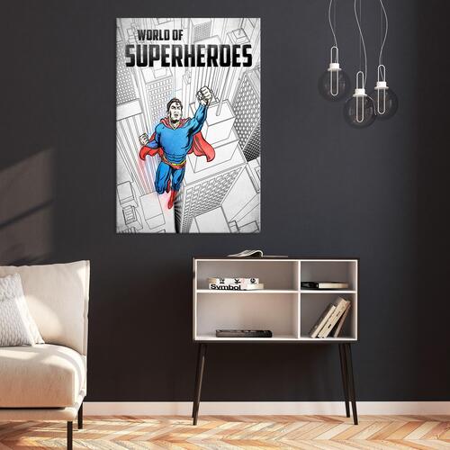 Billede - World of Superheroes (1 Part) Vertical