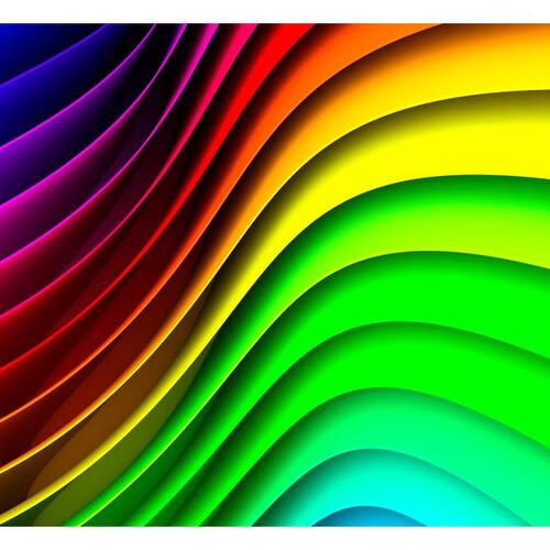 Fototapet - Rainbow Waves