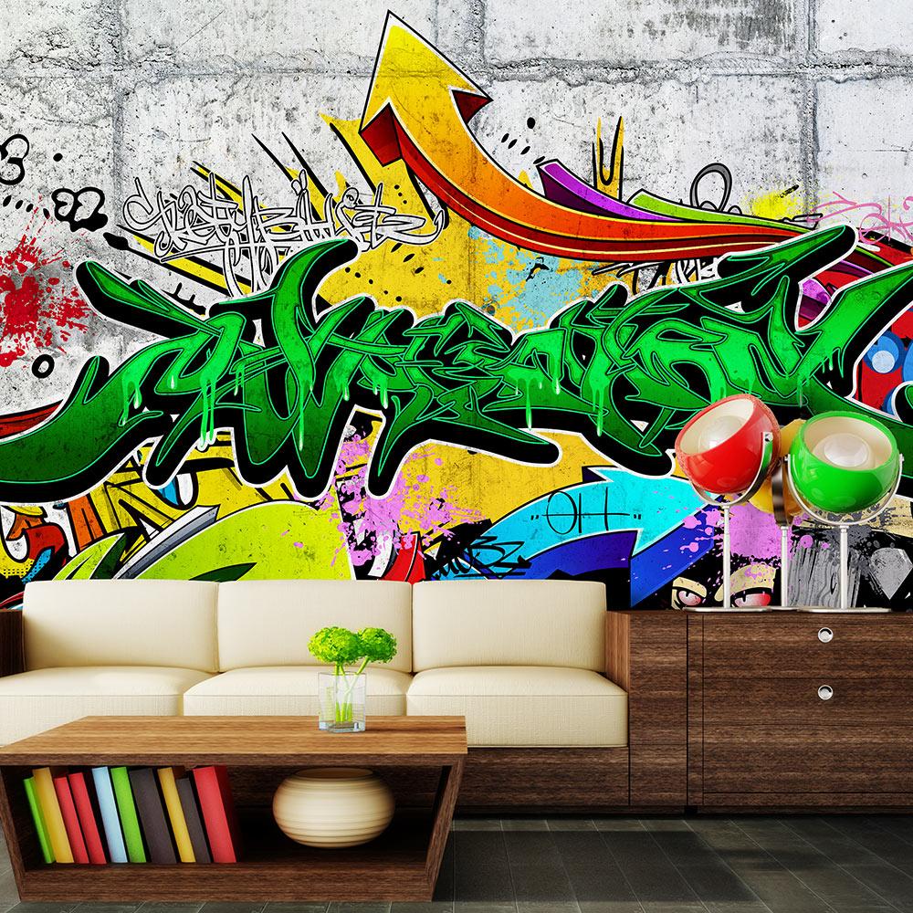 Fototapet - Urban Graffiti - 100 x 70 cm - Premium