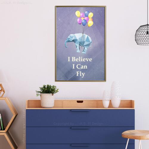 Plakat - Flying Elephant