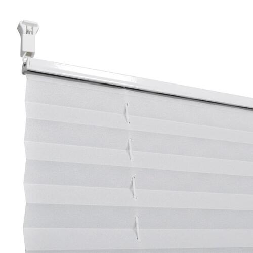 Plisseret blind 110x200 cm hvid