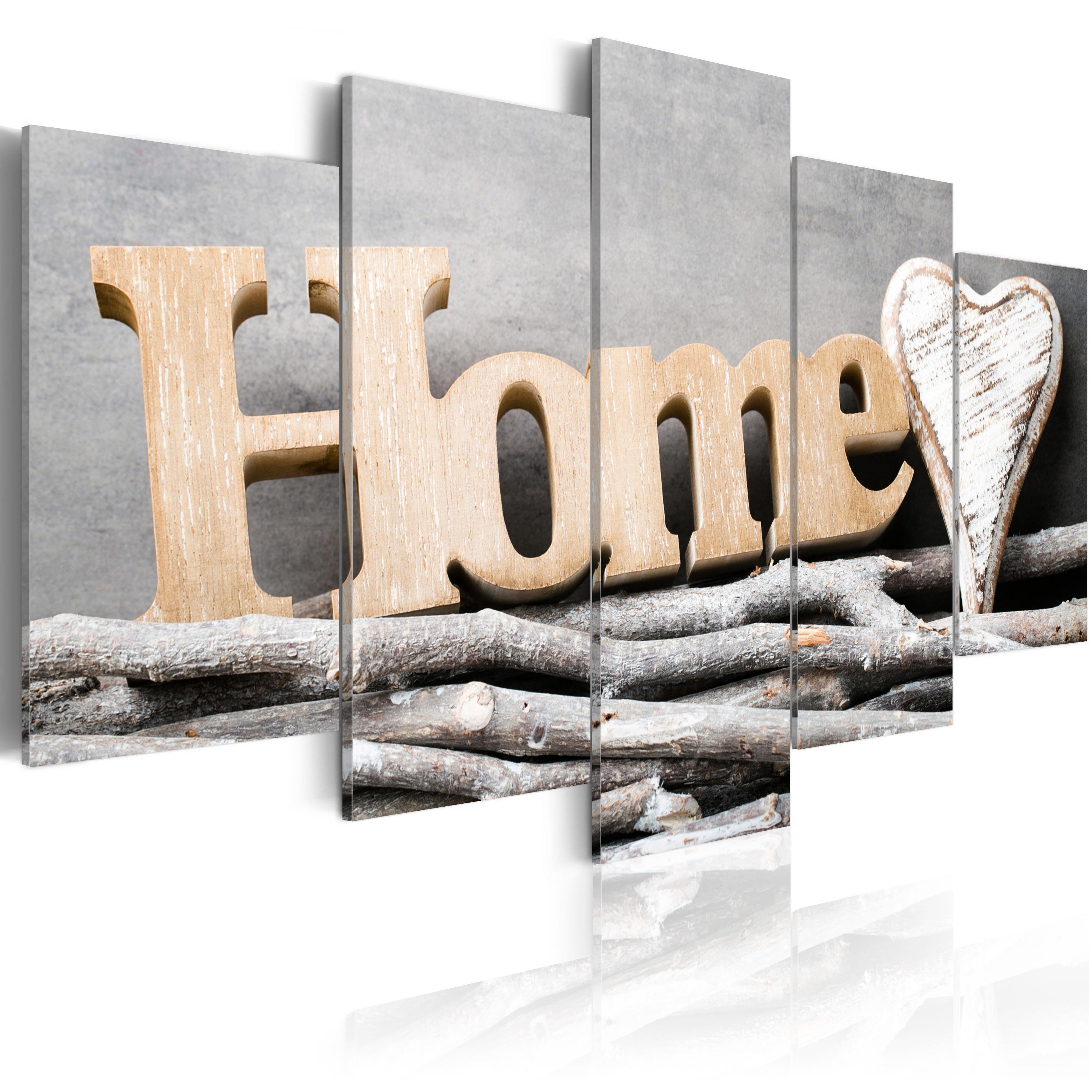 Billede - Home: Forest Cottage - 100 x 50 cm - Standard