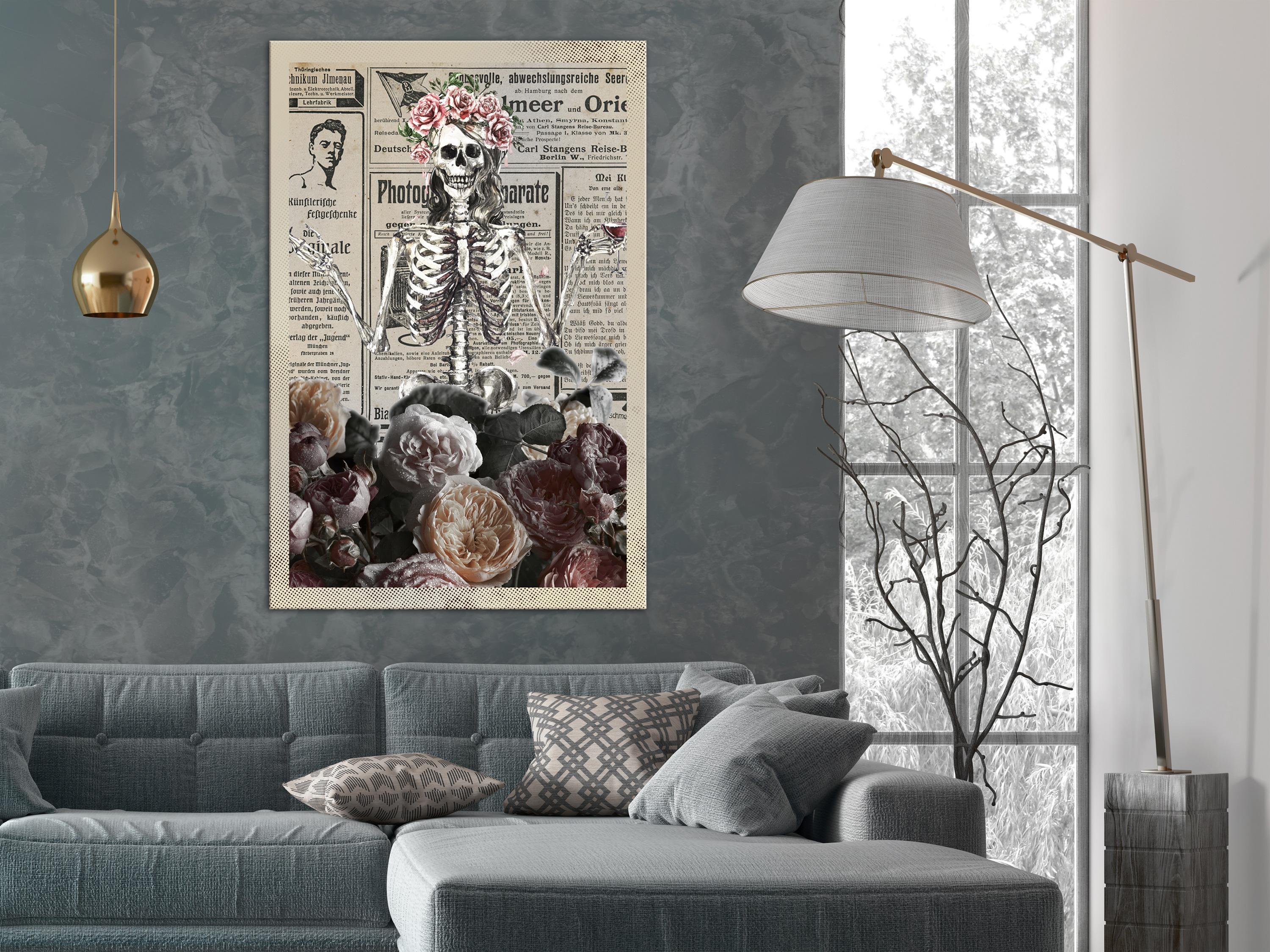 Billede - Death and Wine (1 Part) Vertical - 60 x 90 cm - Premium Print