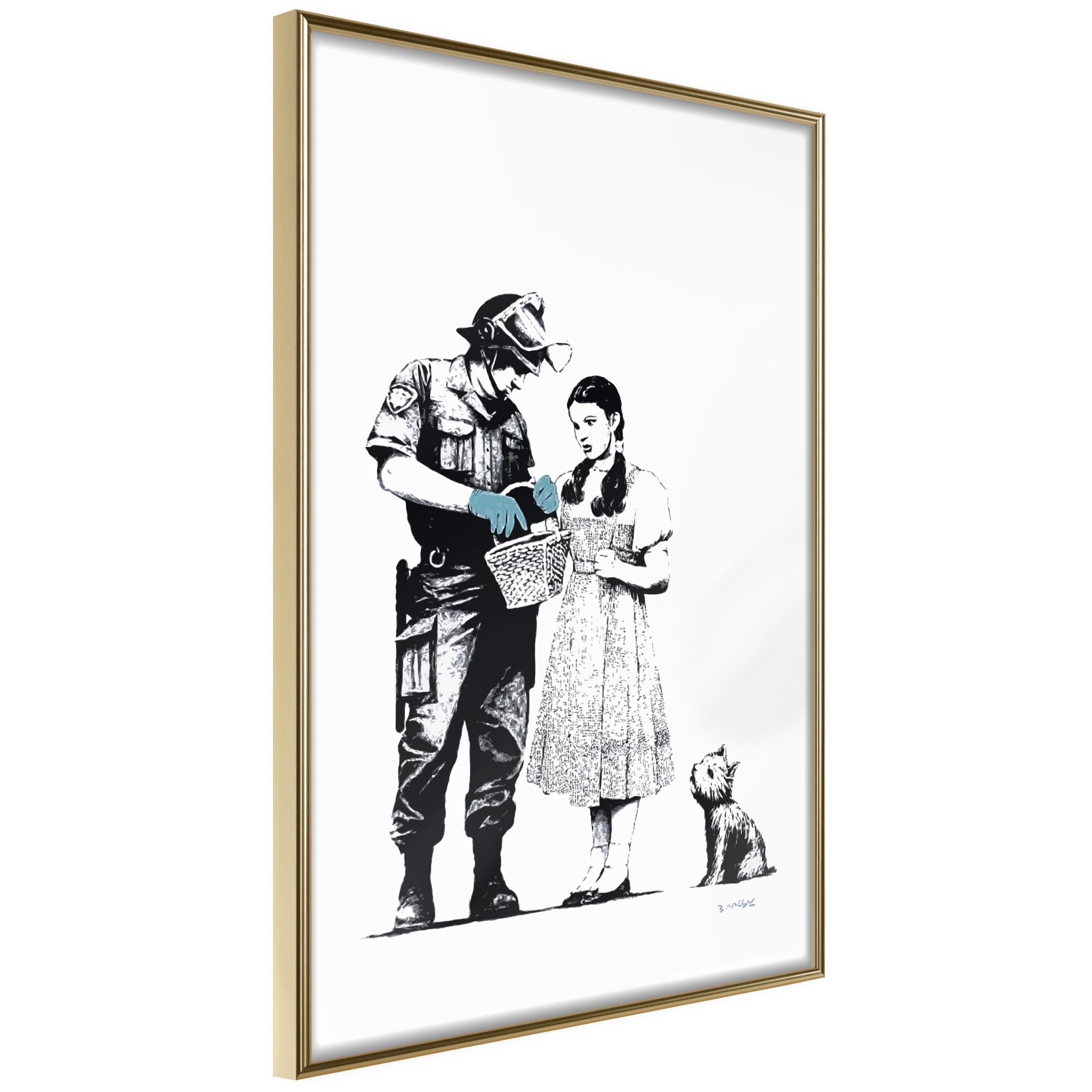 Plakat - Dorothy and Policeman - 40 x 60 cm - Guldramme