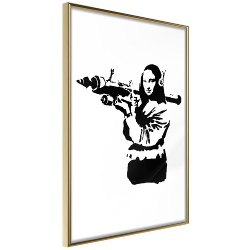 Plakat - Banksy Mona Lisa with Rocket Launcher
