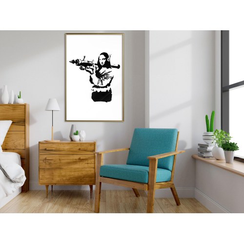 Plakat - Banksy Mona Lisa with Rocket Launcher