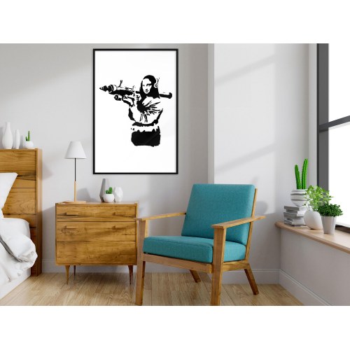 Plakat - Banksy Mona Lisa with Rocket Launcher