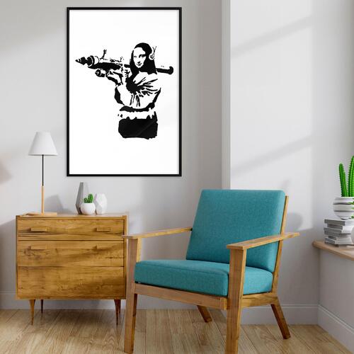 Plakat - Banksy Mona Lisa with Rocket Launcher