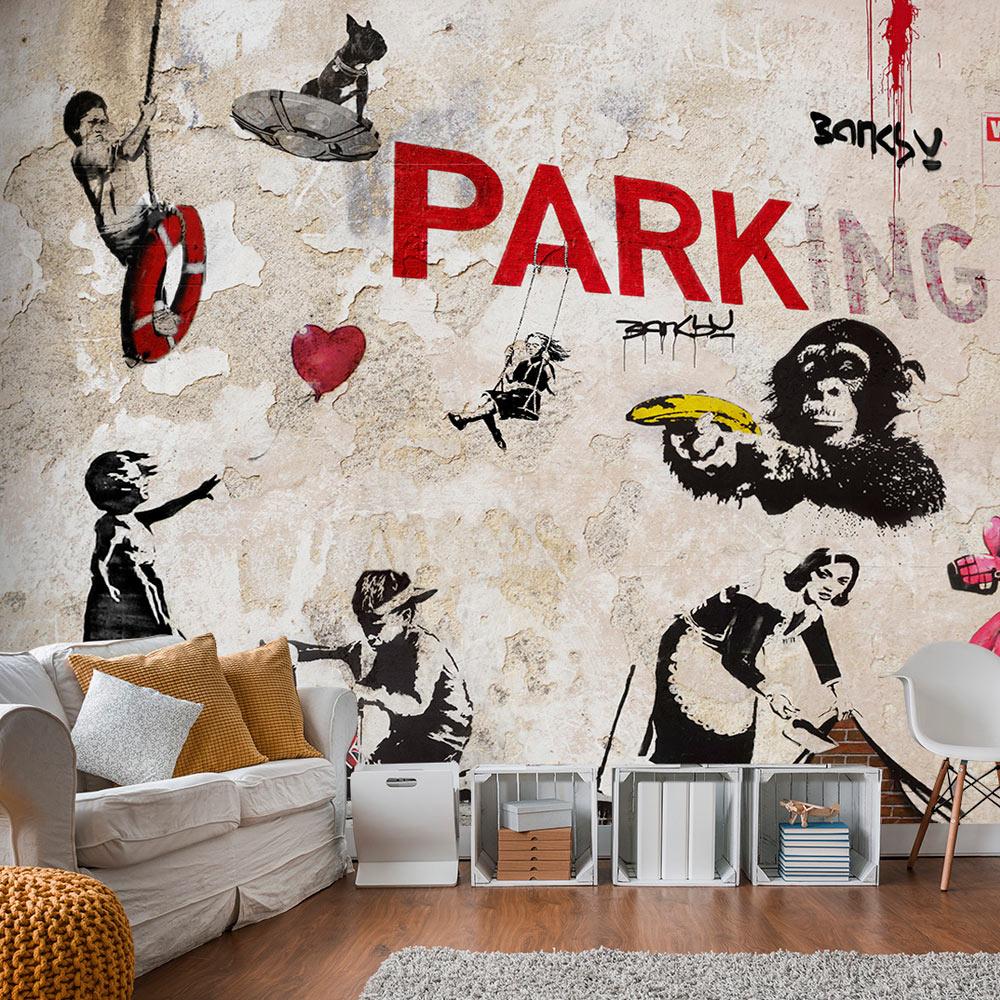 Fototapet - Graffiti Collage - 250 x 175 cm - Standard