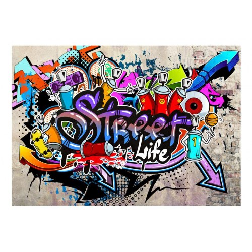 Fototapet Street Game - graffiti fototapet til væg