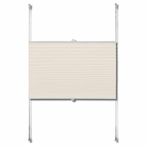 Plisseret blind 50x100 cm creme