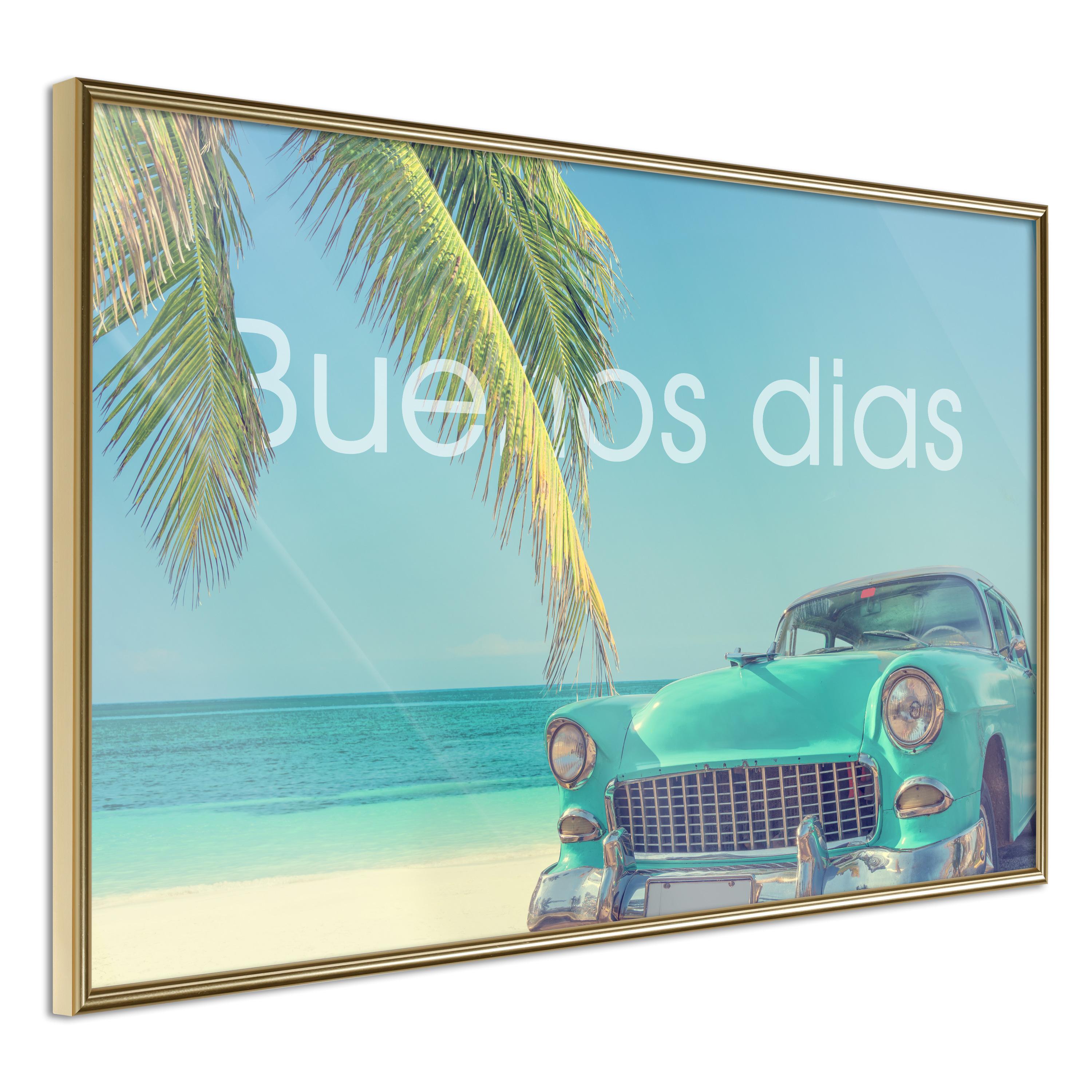 Plakat - Buenos Dias - 60 x 40 cm - Guldramme
