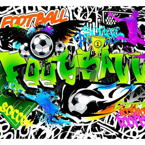 Fototapet - Football Graffiti