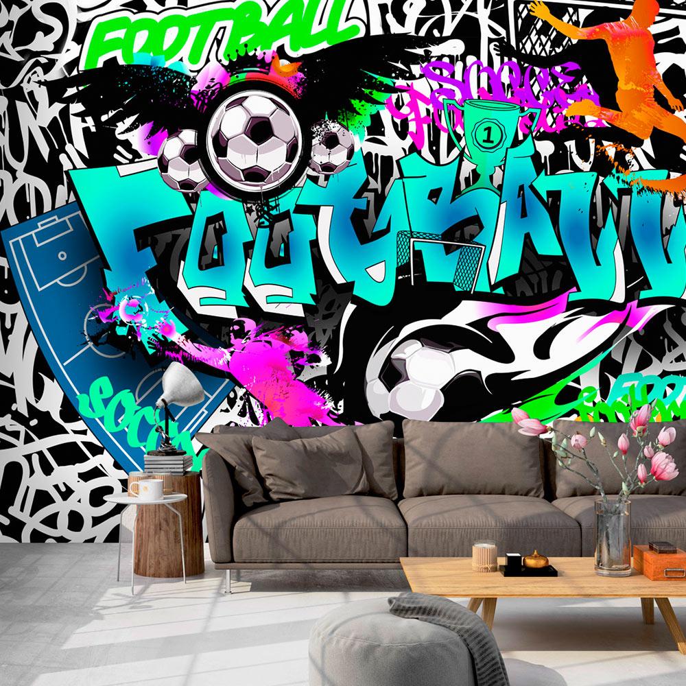 Fototapet - Sports Graffiti - 147 x 105 cm - Selvklæbende
