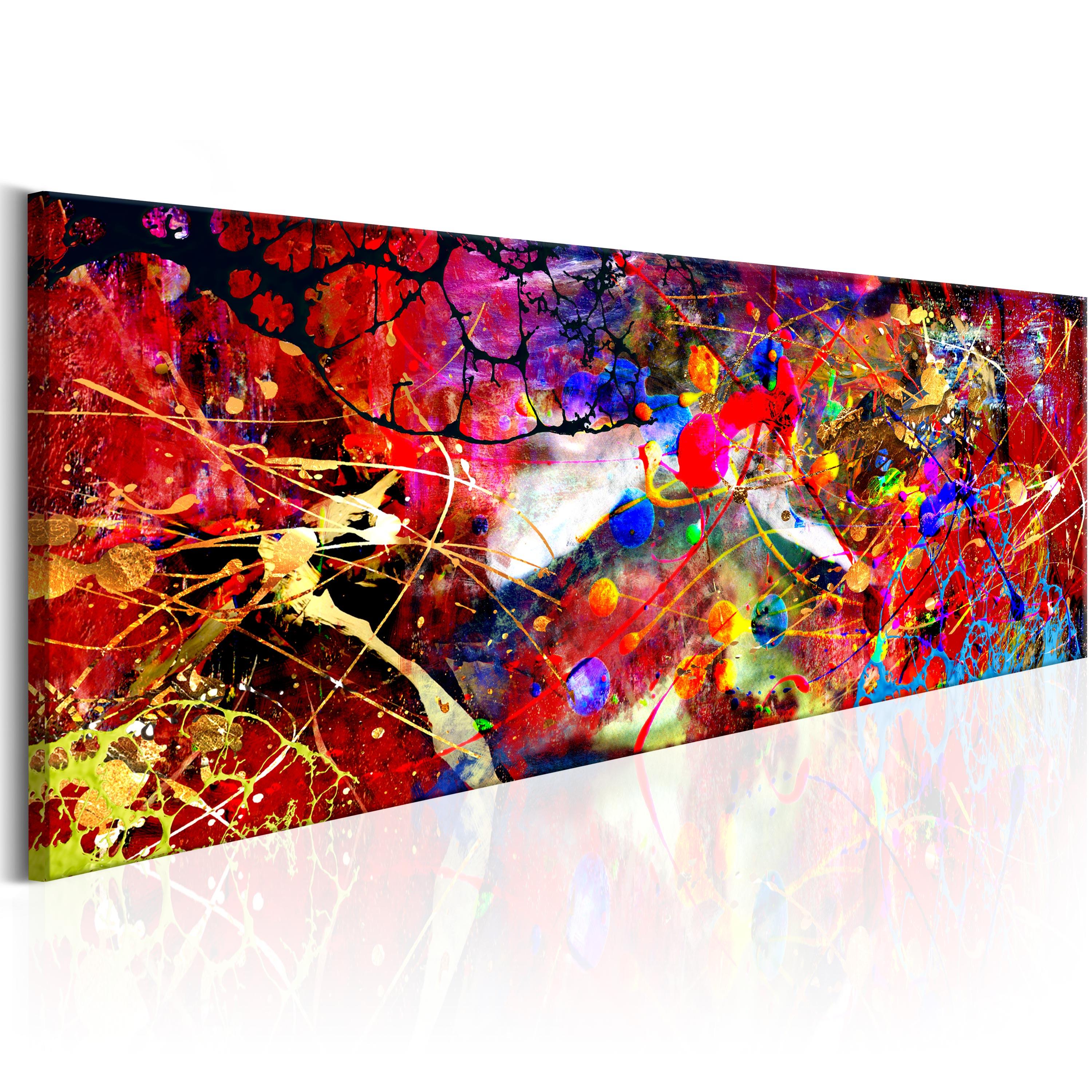 Billede - Red Forest - 135 x 45 cm - Premium Print