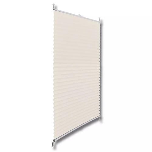 Plisseret blind 50x125 cm creme