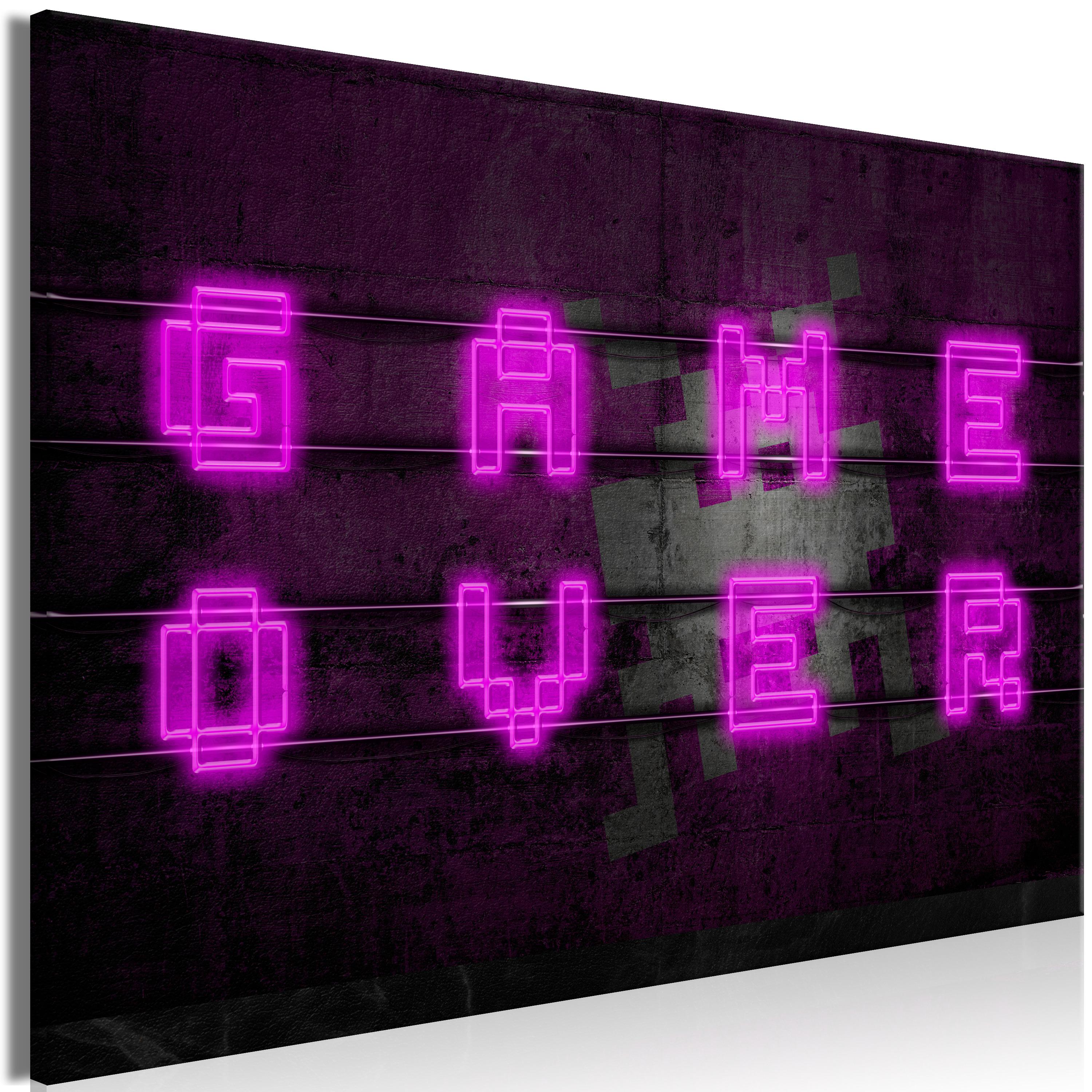 Billede - Pink Neon (1 Part) Wide - 30 x 20 cm - Standard