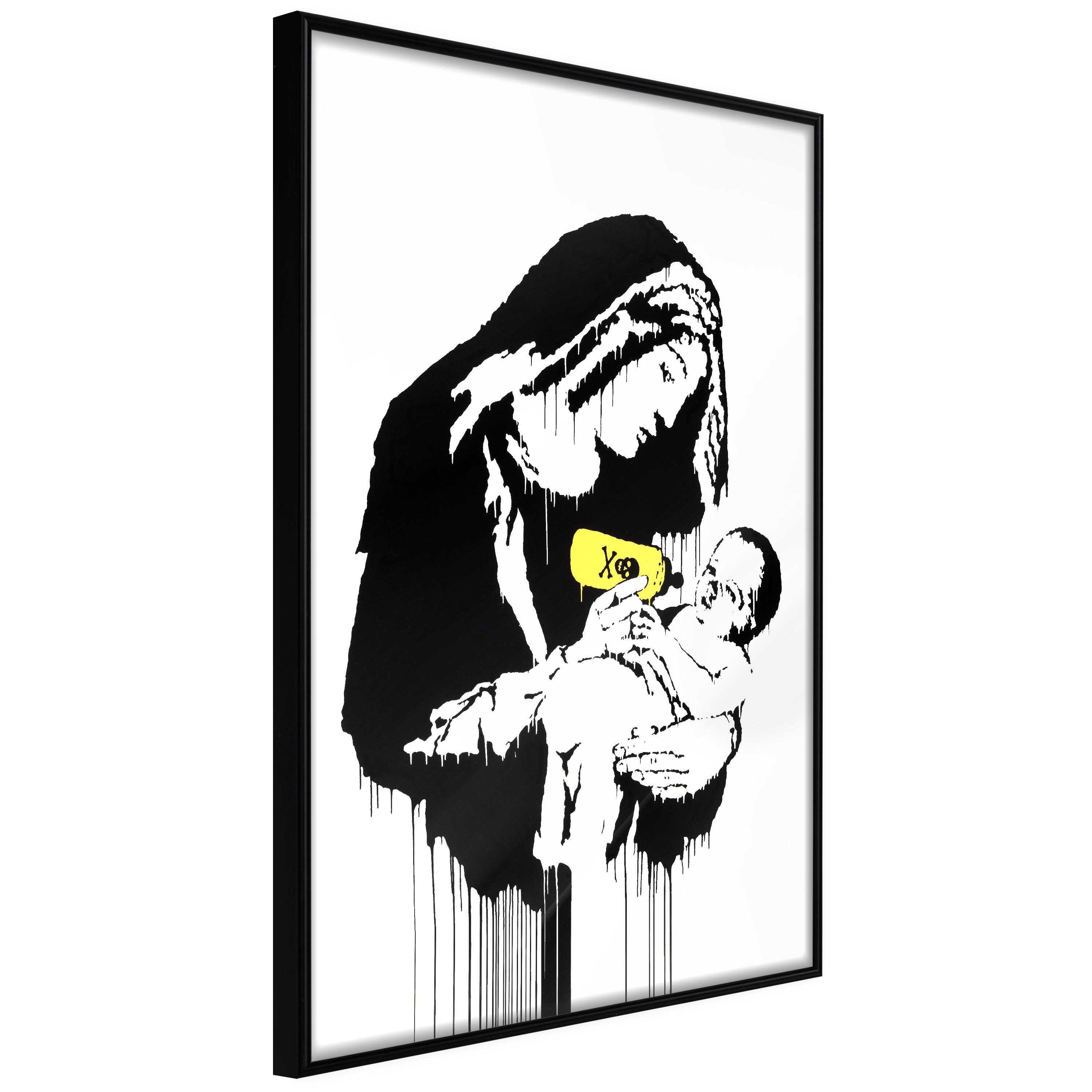 Plakat - Nursing Mother - 30 x 45 cm - Sort ramme