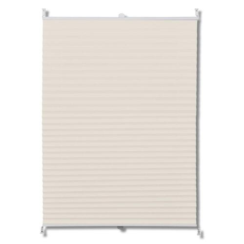 Plisseret blind 60x100 cm creme