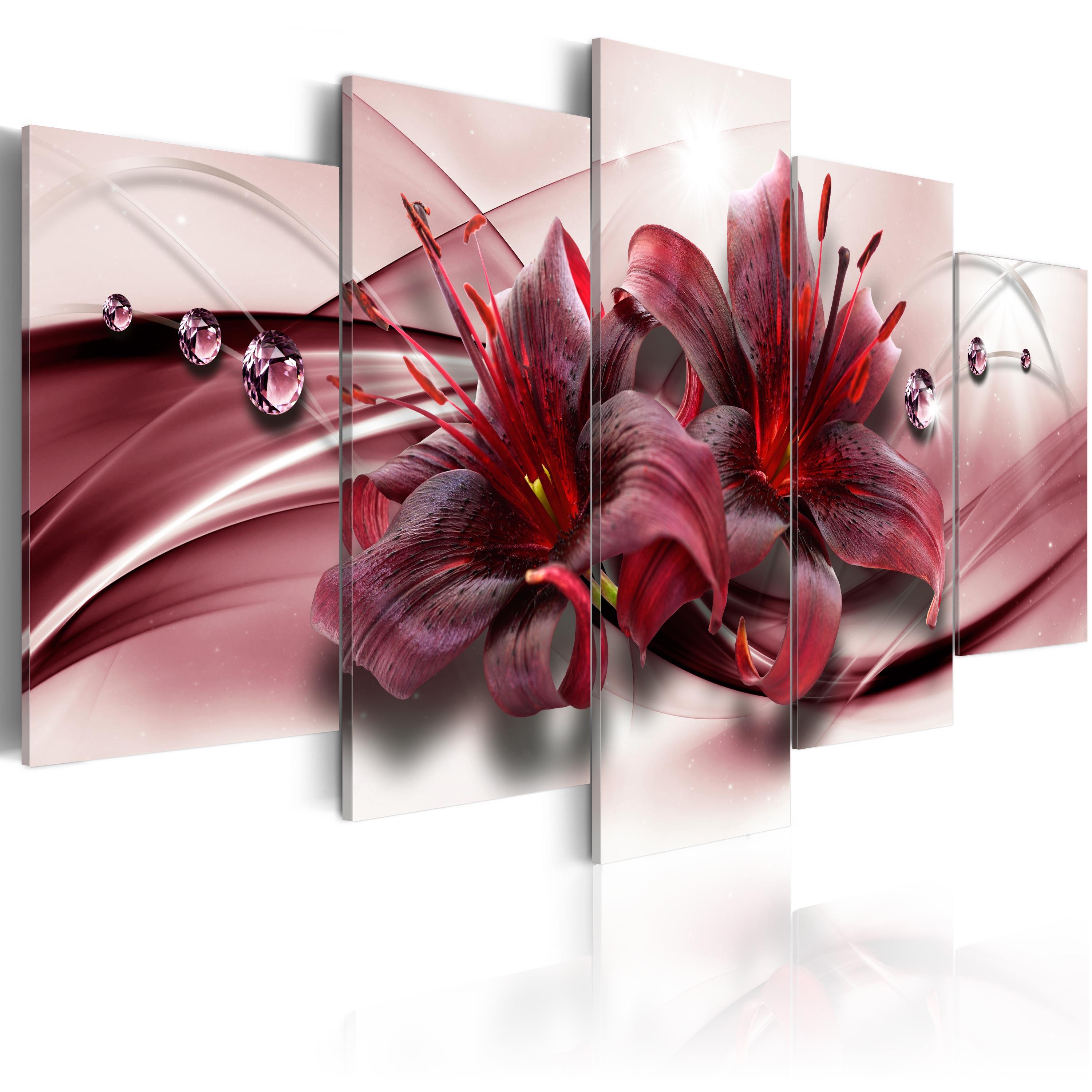 Billede - Pink Lily - 200 x 100 cm - Standard
