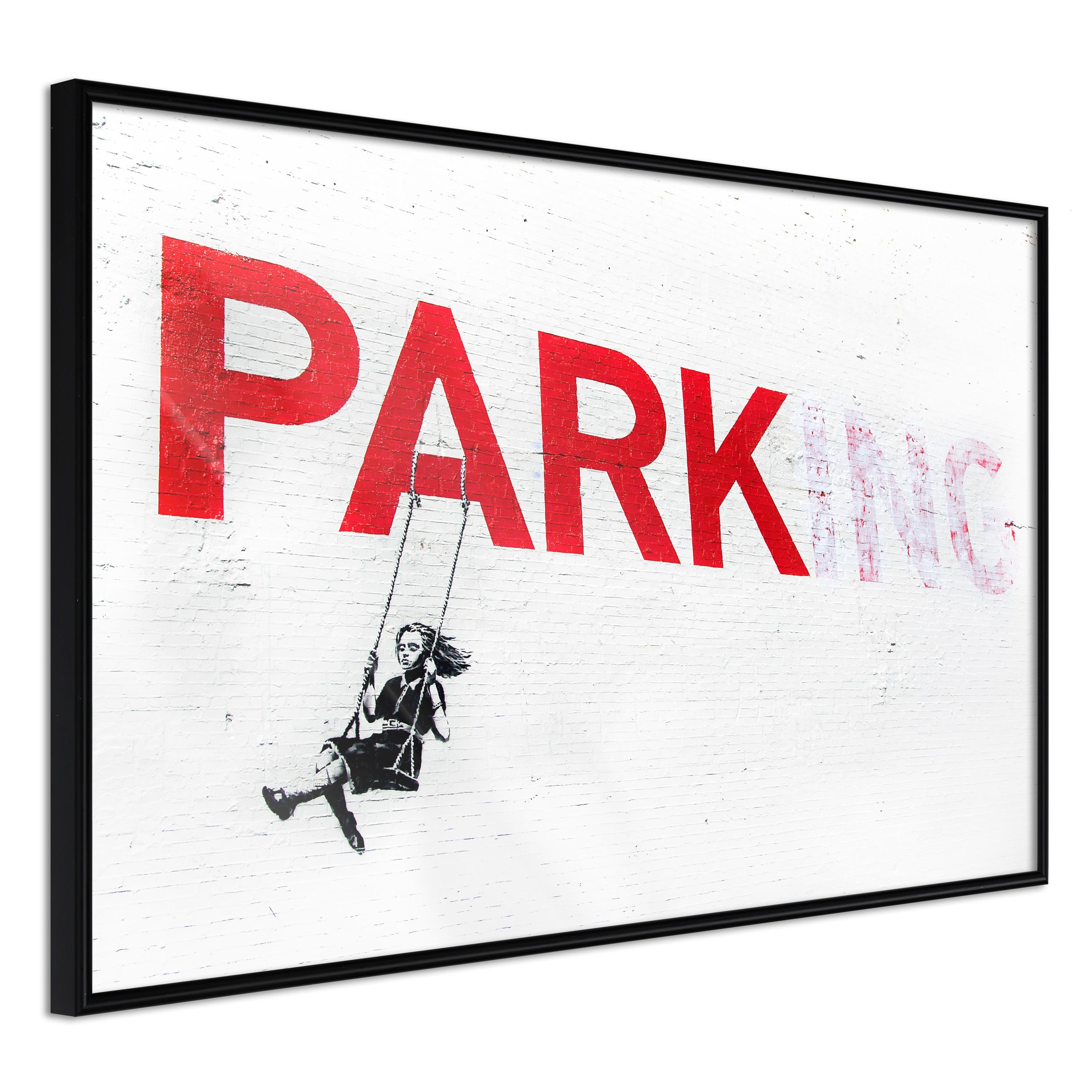 Plakat - Park-ing - 45 x 30 cm - Sort ramme
