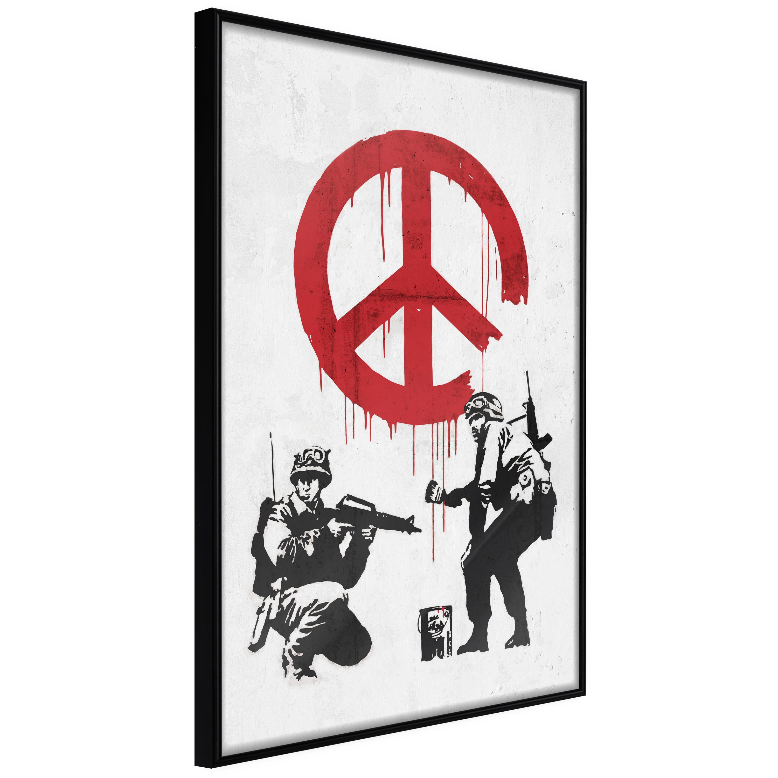 Plakat - War and Peace - 40 x 60 cm - Sort ramme