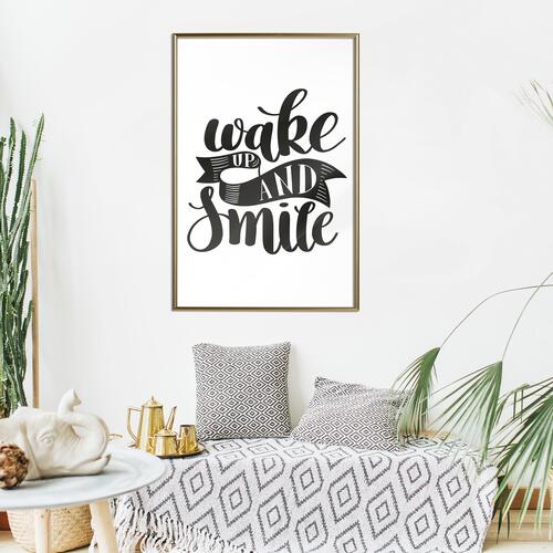 Plakat - Wake up and Smile