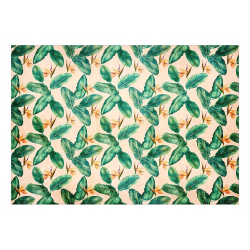 Fototapet Peace of Wild Bushes - anden variant med tropiske blade