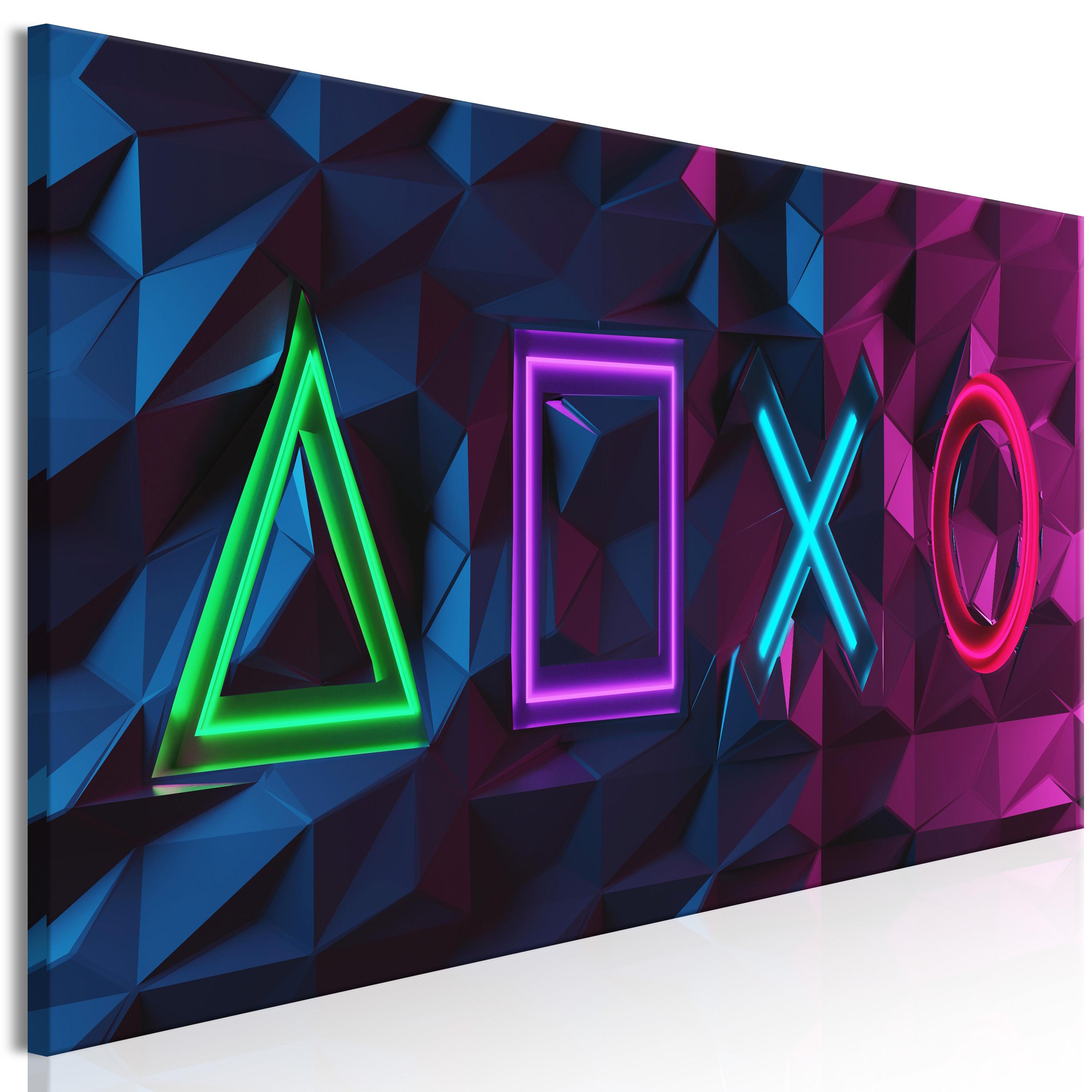 Billede - Facade of Symbols (1 Part) Narrow - 120 x 40 cm - Premium Print