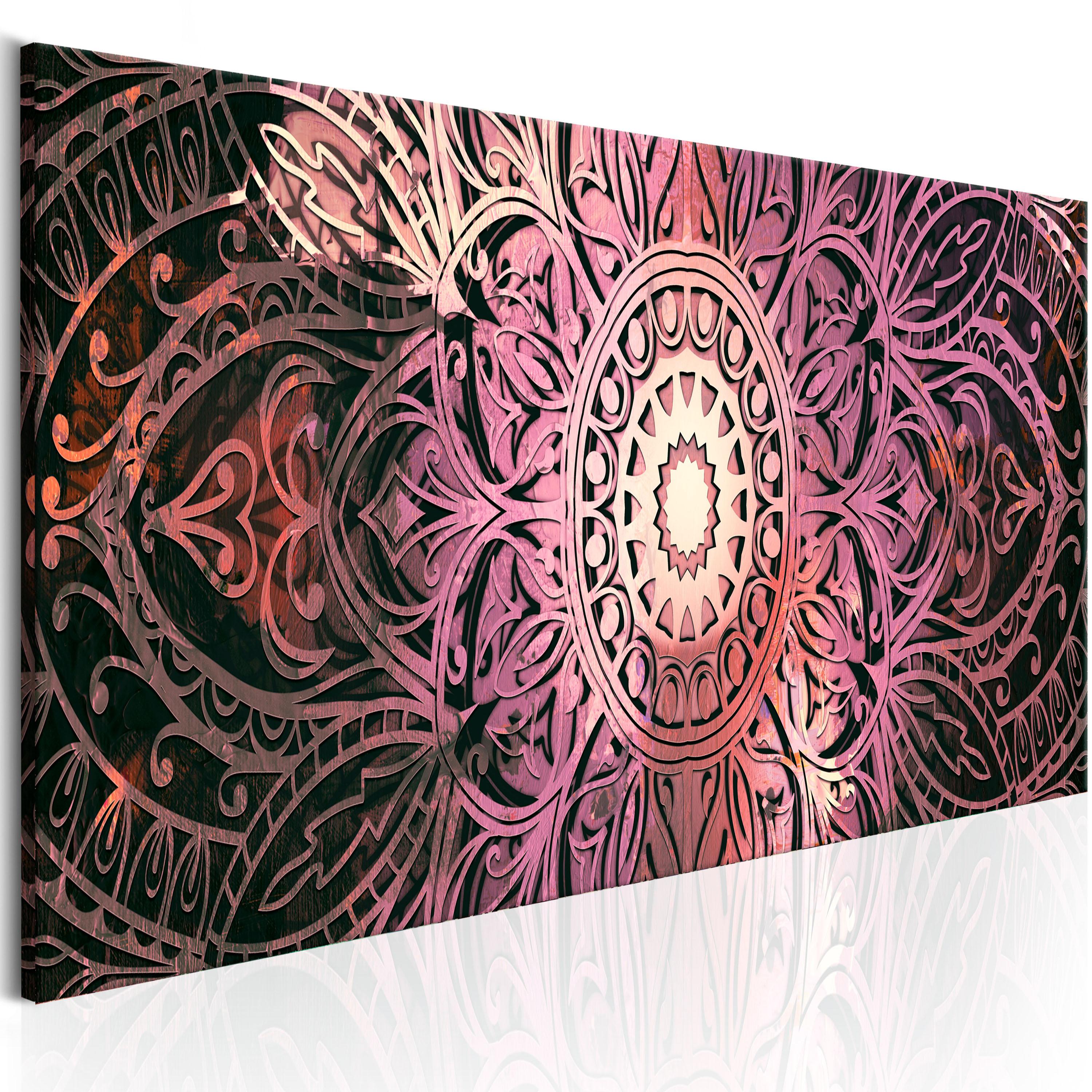 Billede - Ruby Mandala - 135 x 45 cm - Premium Print